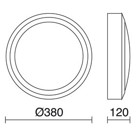 Aplique DAIRA E27 2x42W CRISTHER 575A-G05X1A-04 Antracita D380