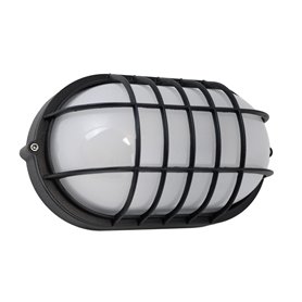 Aplique Led IVER 13W 1790Lm 3000K CRISTHER 158D-L0113B-02 Negro con reja