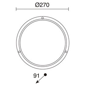 Aplique PLAFF E27 42W CRISTHER 240E-G05X1A-01 Blanco D270