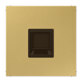 Placa toma Keystone a presion serie LS990 JUNG ME1969-15WEC Laton classic