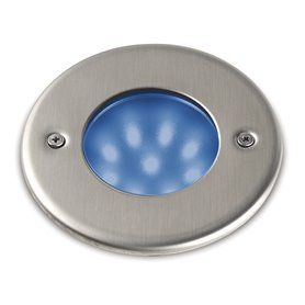 Empotrable suelo Led NAT 1,5W Azul CRISTHER 213B-L1002F-30 Inox