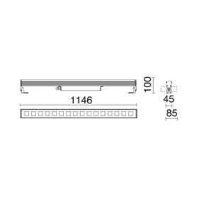 Proyector Led WALK 51W 6100Lm 4K CRISTHER 920D-L3347B-03 Gris 40x12º