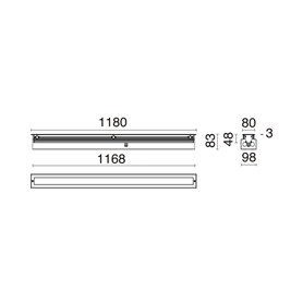 Empotrable Led WALK 24W 3680Lm 4K CRISTHER 920H-L3324B-30 Inox 100º L1180