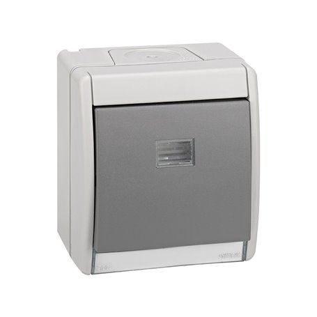 Conmutador Monobloc IP55 10AX Simon  Aqua 4490201-035
