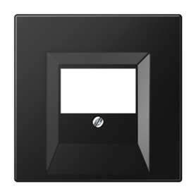 Placa central con tornillo serie LS990 JUNG LS969TSWM Negro mate