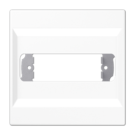 Placa central para toma D serie LS990 JUNG LS994-1WW Blanco alpino