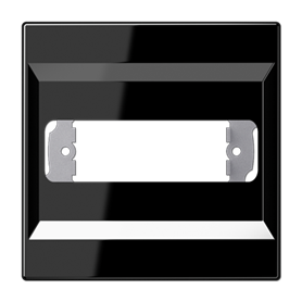 Placa central para toma D serie LS990 JUNG LS994-1SW Negro