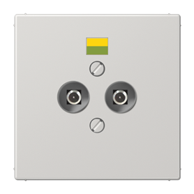 Enchufe compensacion potencia serie LS990 JUNG LS965-2LG Gris claro