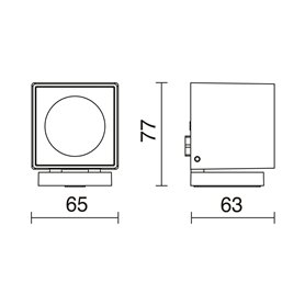 Proyector Led DADO 7W 700Lm 4K CRISTHER 922A-L3308B-04 Antracita 20º