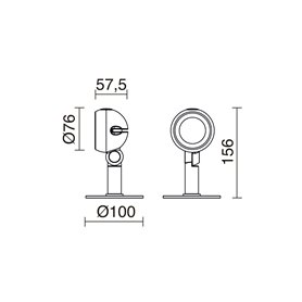Proyector Led GIBSON 6W 680Lm 3K CRISTHER 998A-L3106E-02 Negro 36º
