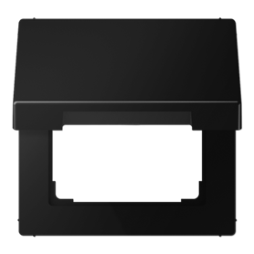 Tapa abatible con muelle 50x50 serie LS990 JUNG LS990BFKLSWM Negro mate