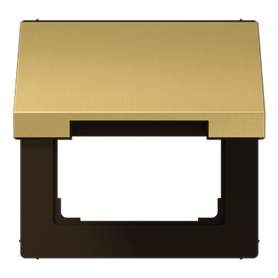 Tapa abatible con muelle 50x50 serie LS990 JUNG ME2990KLC Laton classic