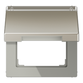 Tapa abatible con regleta y muelle serie LS990 JUNG ES2990NAKL Acero