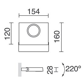 Proyector piqueta Led LISBOA 12W 1800Lm 3K CRISTHER 402A-L0112B-02 Negro