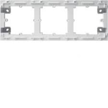 Caja superficie 3 elementos Hager Lumina Intense WL5830 color Blanco