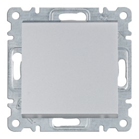 Interruptor Bipolar Hager Lumina Intense WL0062 color Plata