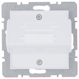 Soporte fibra optica Hager Lumina Intense WL2410 Blanco