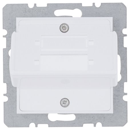 Soporte fibra optica Hager Lumina Intense WL2410 Blanco