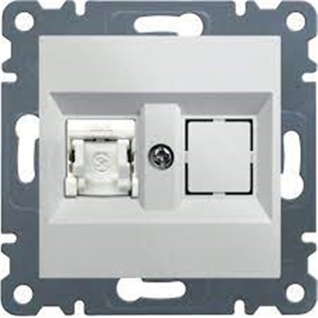 Toma datos RJ45 cat6e FTP Hager Lumina Intense WL2170 Blanco