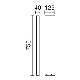 Baliza Led TURRET 13W 1850Lm 4K CRISTHER 1018B-L3312AA0-04 Antracita L750