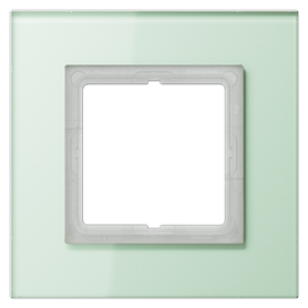 Marco simple 115x115mm serie LS PLUS JUNG LSP981GLAS Blanco mate