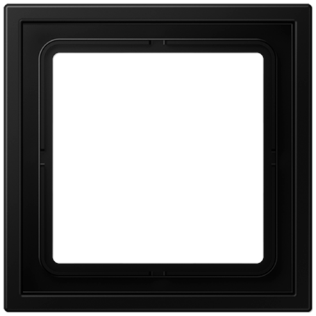 Marco simple 81x81mm serie LS ZERO JUNG LSZ981BFSWM Negro mate