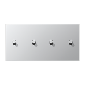 Placa doble con 2 palancas CILINDRO serie LS 1912 JUNG AL12-250R0 Aluminio
