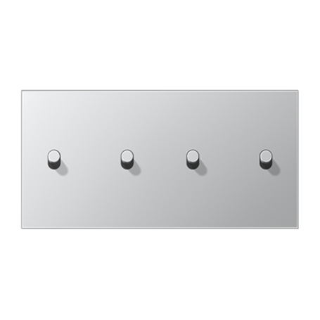 Placa doble con 2 palancas CILINDRO serie LS 1912 JUNG AL12-250R0 Aluminio