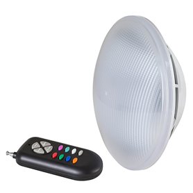 Lampara sumergible PAR56 Led RGB 15W 23VA CRISTHER 233A-L2415D-04 con mando