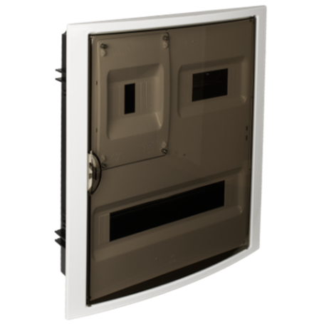 Caja distribucion empotrar 20+4 elementos precintables SOLERA Arelos 5420PF puerta fumé