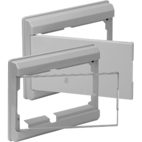 Marcos y puertas para cajas 761-191-694G SOLERA 5242 gris y puerta transparente
