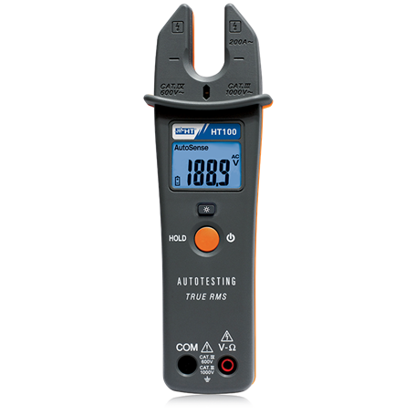 Pinza amperimetrica 1052 con maxilar abierto HT-INSTRUMENTS HT100 TRMS