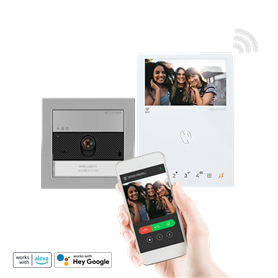 Kit Videoportero 2 hilos Comelit Ultra y Mini Manos libres Wifi KVU8190W