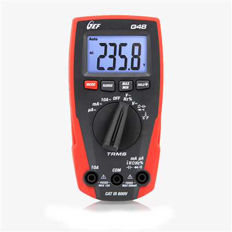 Multimetro digital 13048 TRMS CATIII 600V GEF HT-INSTRUMENTS G48 TRMS