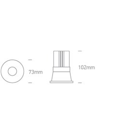 Empotrable de techo 12W 700mA 4K 1100Lm ONE LIGHT 10112K/W/C Blanco