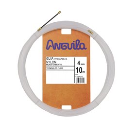 Guia Pasacables ANGUILA 14004010 4mm 10m Nylon Terminales fijos blanco
