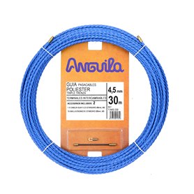 Guia Pasacables Anguila 70450030 MAX 4,5mm Triple.Trenzado.30mt Azul