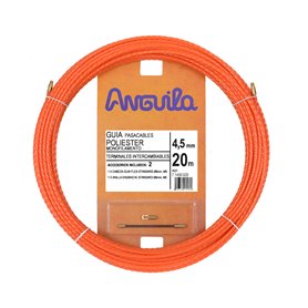 Guia Pasacables Anguila 71450020 MAX 4,5mm Triple.Trenzado.20mt Naranja