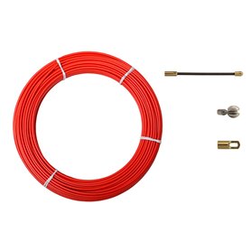 Pasacables ind. ANGUILA 20600010 6mm 10m Acero Term.intercambiables rojo