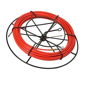 Pasacables ind.+H720 ANGUILA 21004050 10mm 50m Acero T.intercambiables rojo