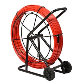 Pasacables ind.+VH800 ANGUILA 21015120 10mm 120m Acero T.intercambiables rojo