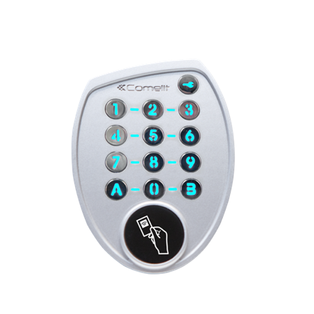 Teclado de codigo con lector RFID COMELIT SKR con 100 codigos