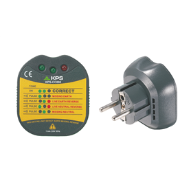 Comprobador de enchufes y circuitos KPS KPS-CC800