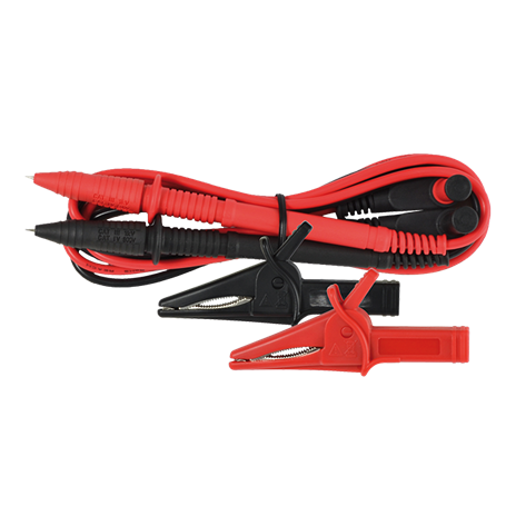 Cable de prueba con puntas y cocodrilo L 1000mm KPS KPS-PT30
