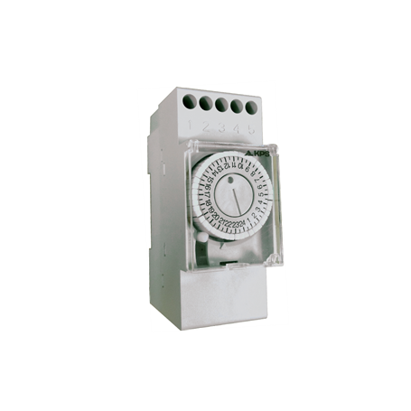Interruptor horario analogico 2 modulos con reserva KPS KPS-IH-DIN2CR30