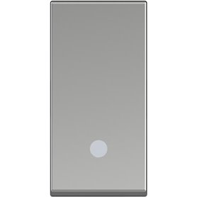 Interruptor estrecho iluminable BTICINO RA4001L Classia 1 modulo Aluminio