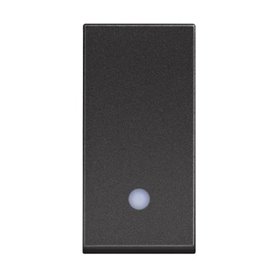 Cruzamiento estrecho iluminable BTICINO RG4004L Classia 1 modulo Dark