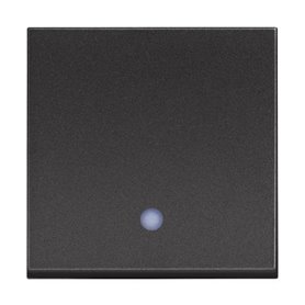 Pulsador ancho iluminable BTICINO RG4005M2L Classia 2 modulos Dark