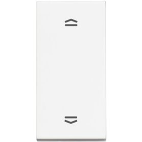 Conmutador doble estrecho para persianas BTICINO RW4027N Classia 1 modulo Blanco