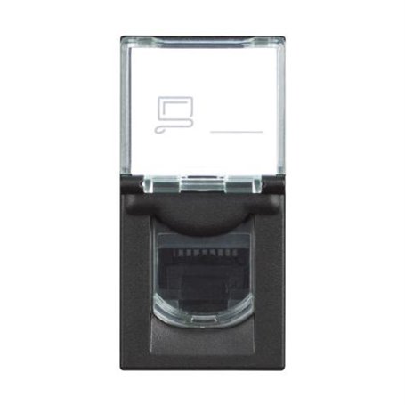 Base RJ45 1 modulo BTICINO RG4279C6 Classia Dark